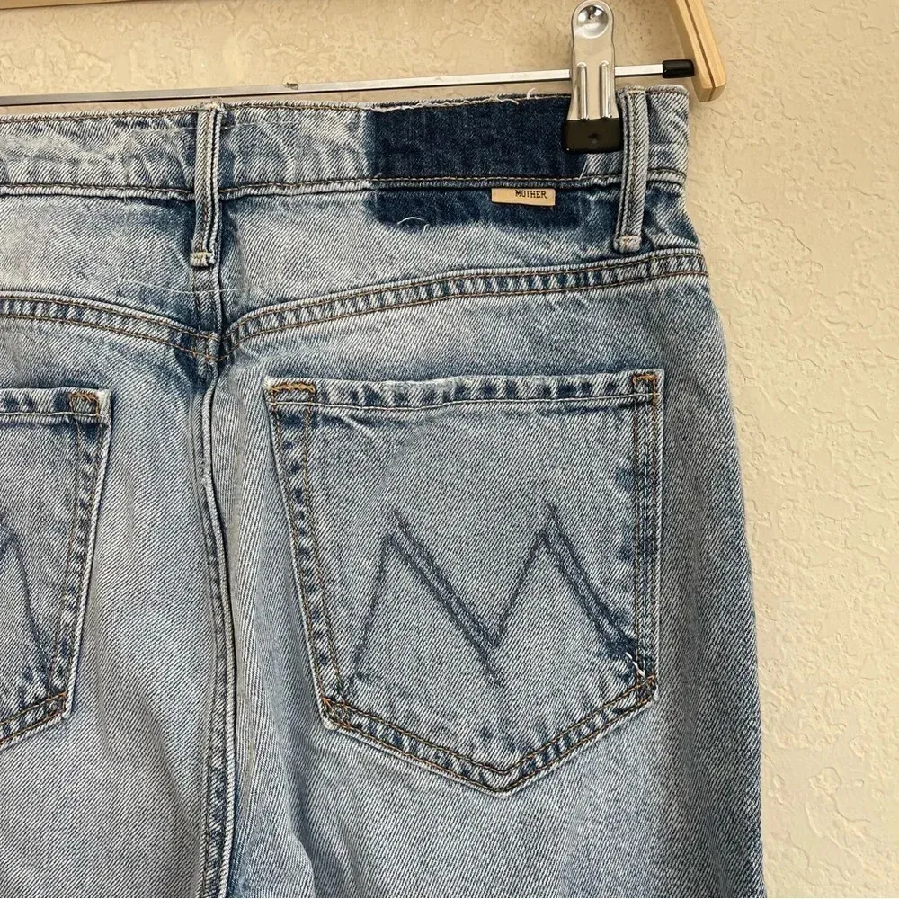 Mother Superior Denim The Swooner Rascal Ankle Signs & Symbols Jeans Blue Size 26 - Image 5