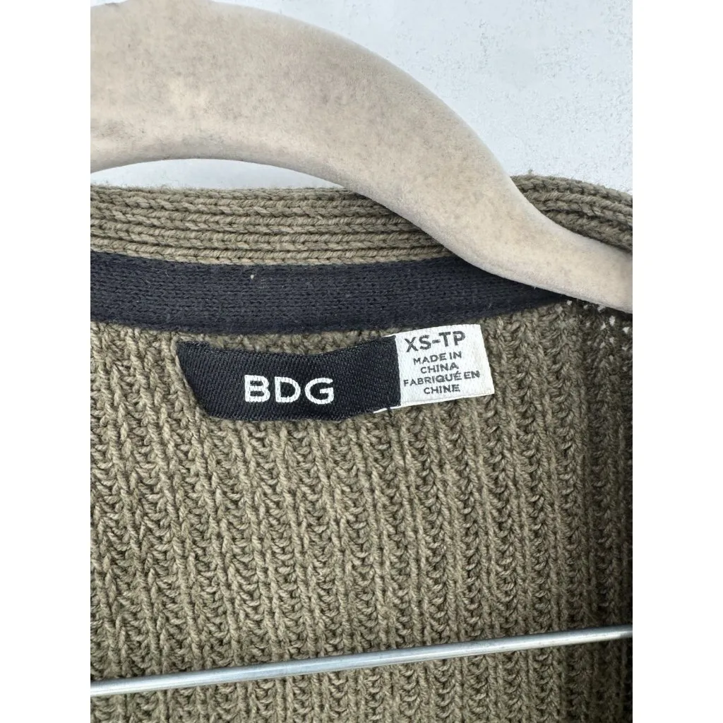 BDG Urban Outfitters‎ Cardigan Women Small Olive Green Granolagirl Western - Image 3