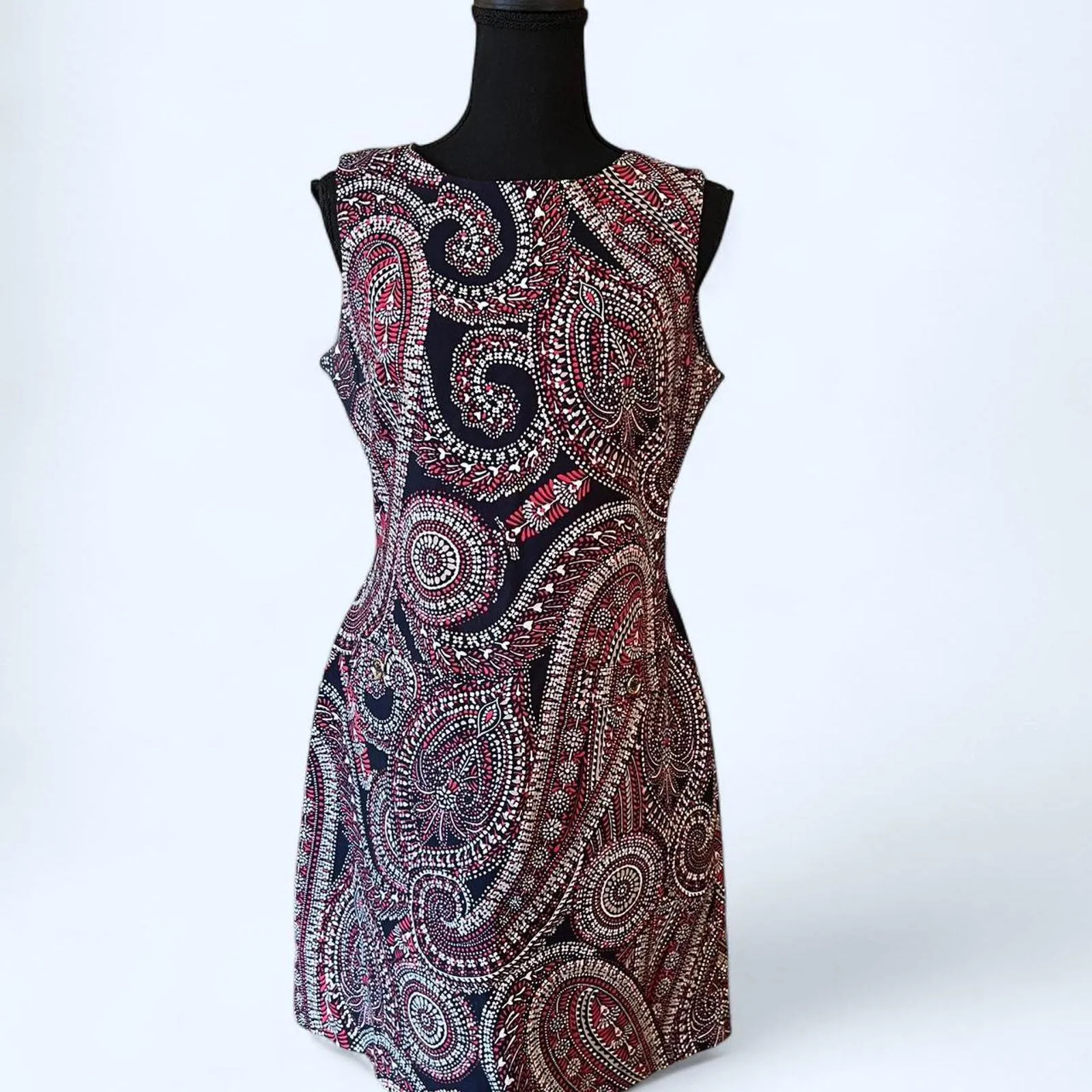 Tommy Hilfiger Vintage paisley print dress 70’s classic Size 10 - Image 2