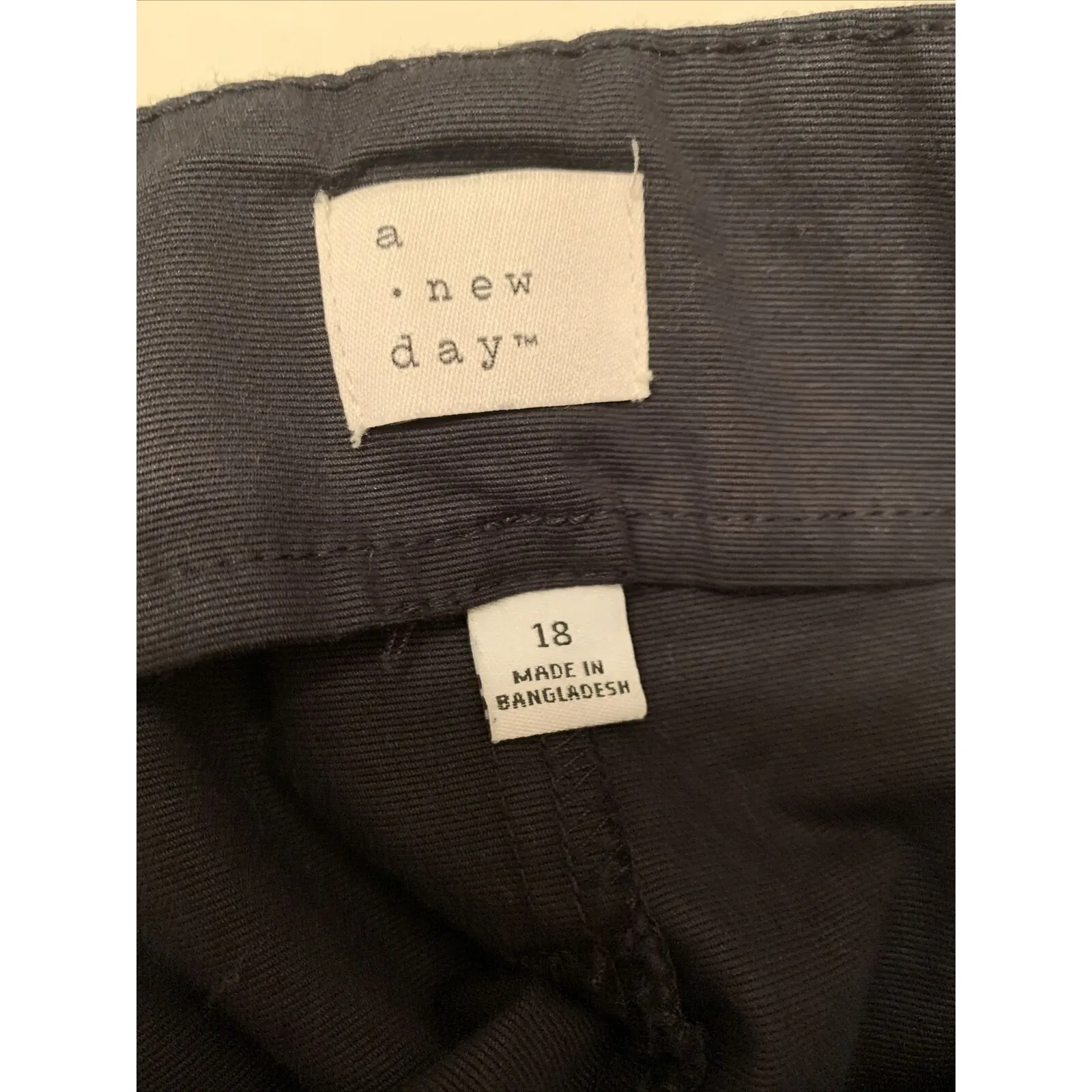A New Day Women's Black Pants Pockets Size 18 - Image 2