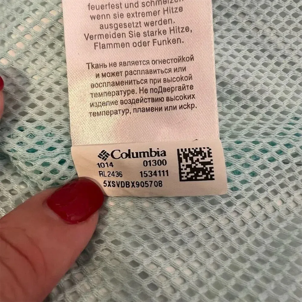 Columbia Women's Blue Waterproof Rain Jacket Size S Casual Long Sleeve - Image 3