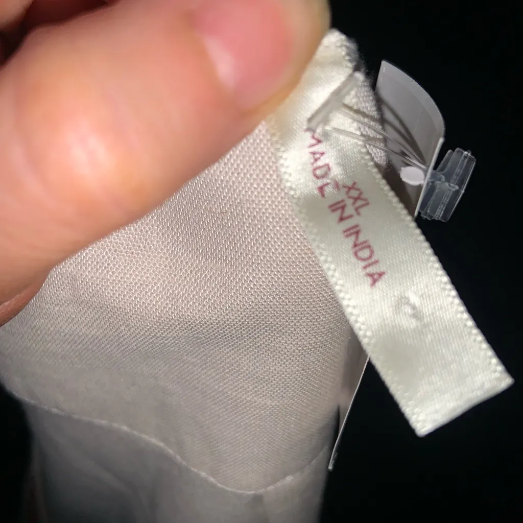 Versona seashell embroidered tassel vest linen XXL CREAM RED fall casual boho - Image 8