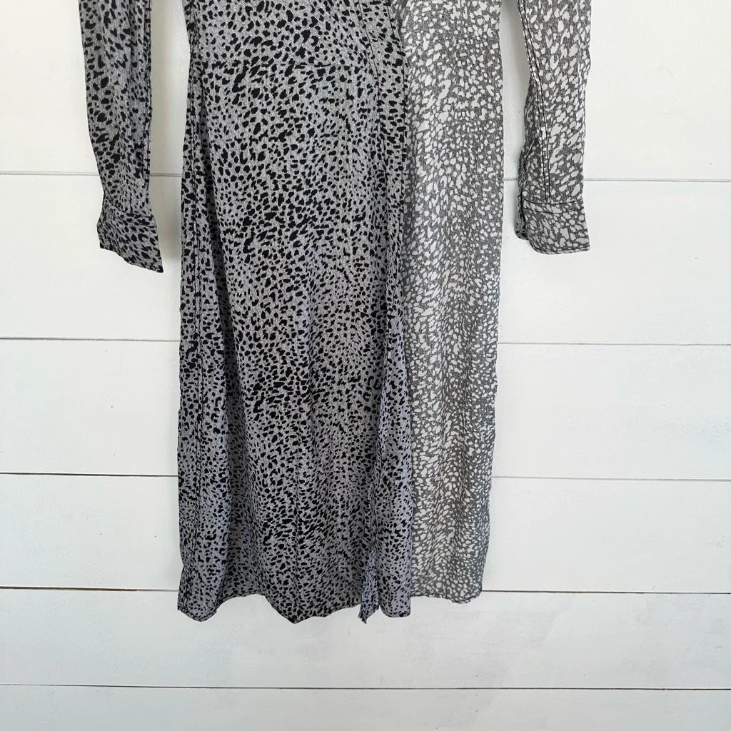 Rag & Bone Women’s 2 Leopard Karen Silk Wrap Dress - Image 2