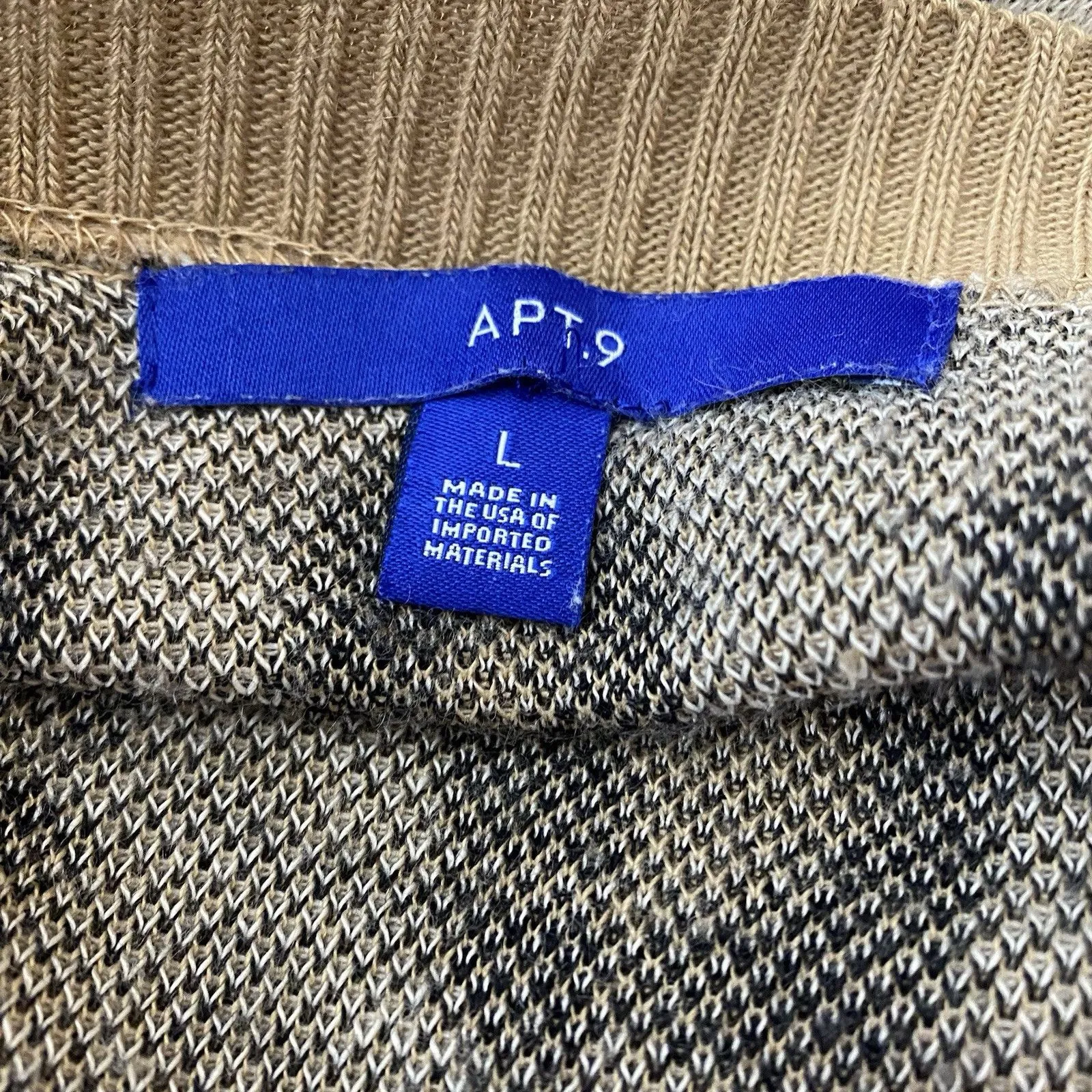 APT. 9 Leopard Print  Long Sleeve Open Front Cozy Cardigan Size Large Womens - Image 5