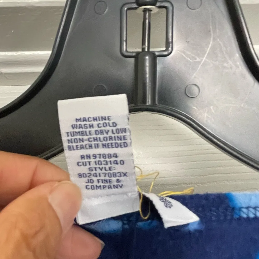 Celestial Moon Blue Adult Onesie GUC Size M - Image 5