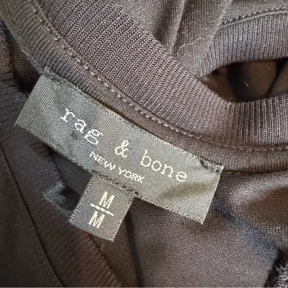 Rag & Bone Luca Lace Up Knot Black Tank Dress Size M - Image 12