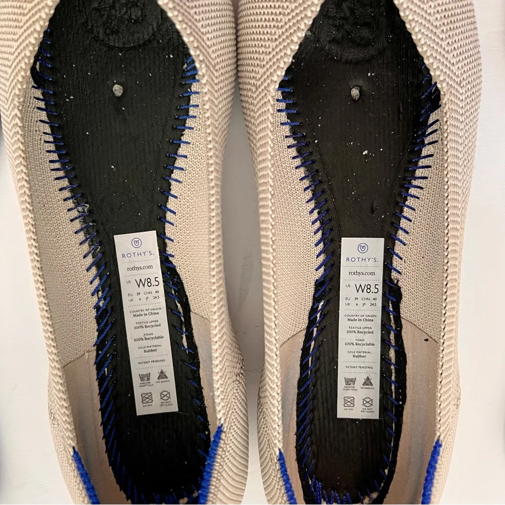 Rothys Gray Pointed Flat* Size 8.5 - Image 5