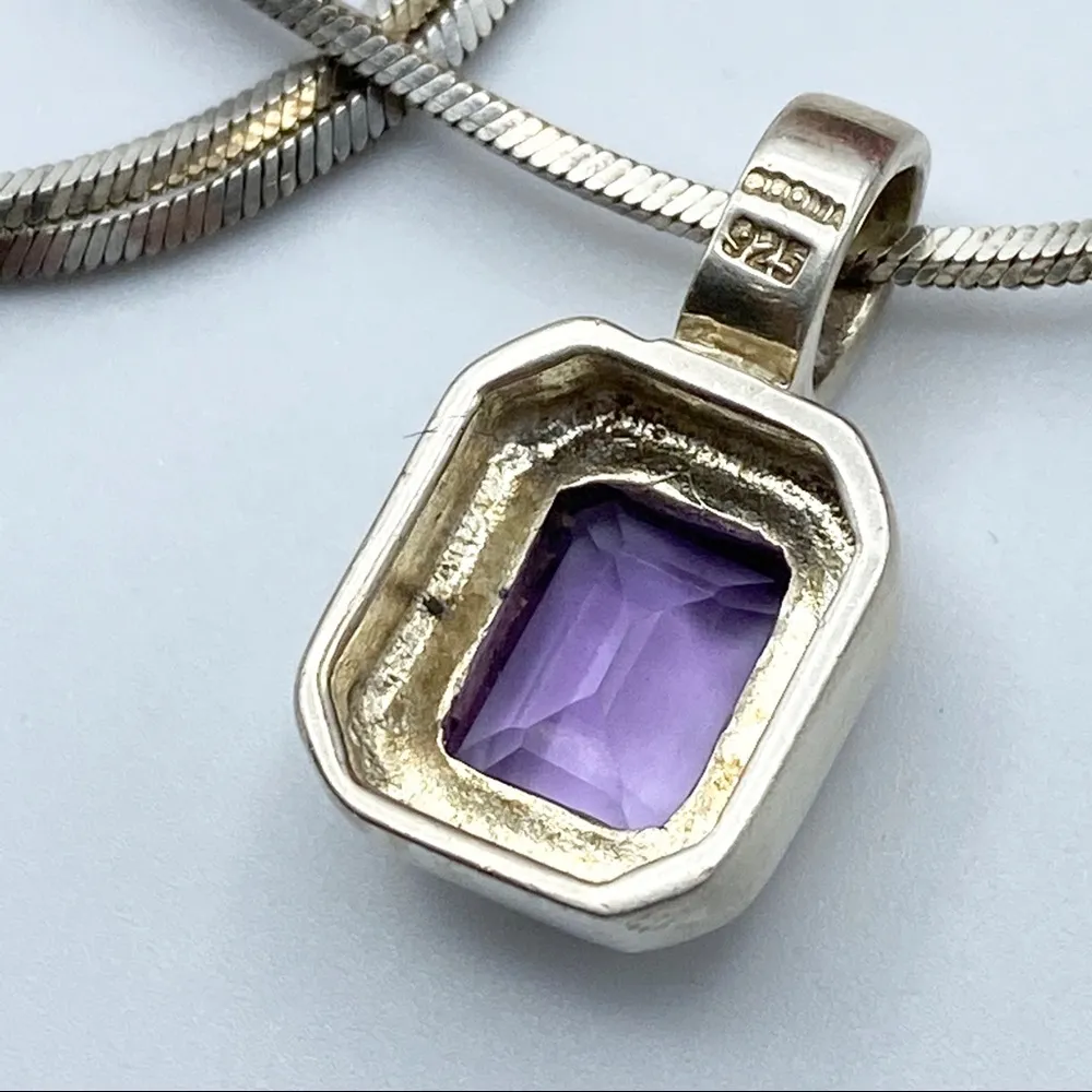 Boma 925 Signed Amethyst Necklace - Image 6