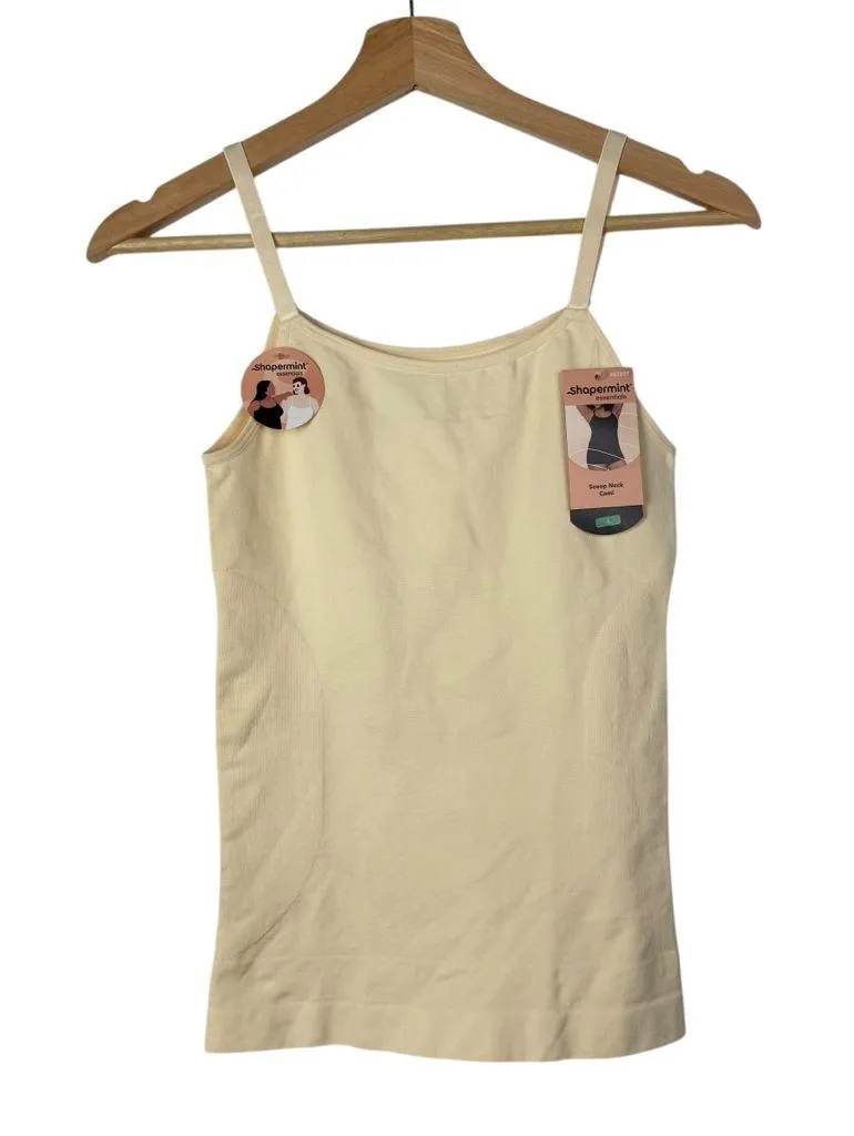 Shapermint Beige Scoop Neck Cami Tank Top L Tan Size L - Image 2