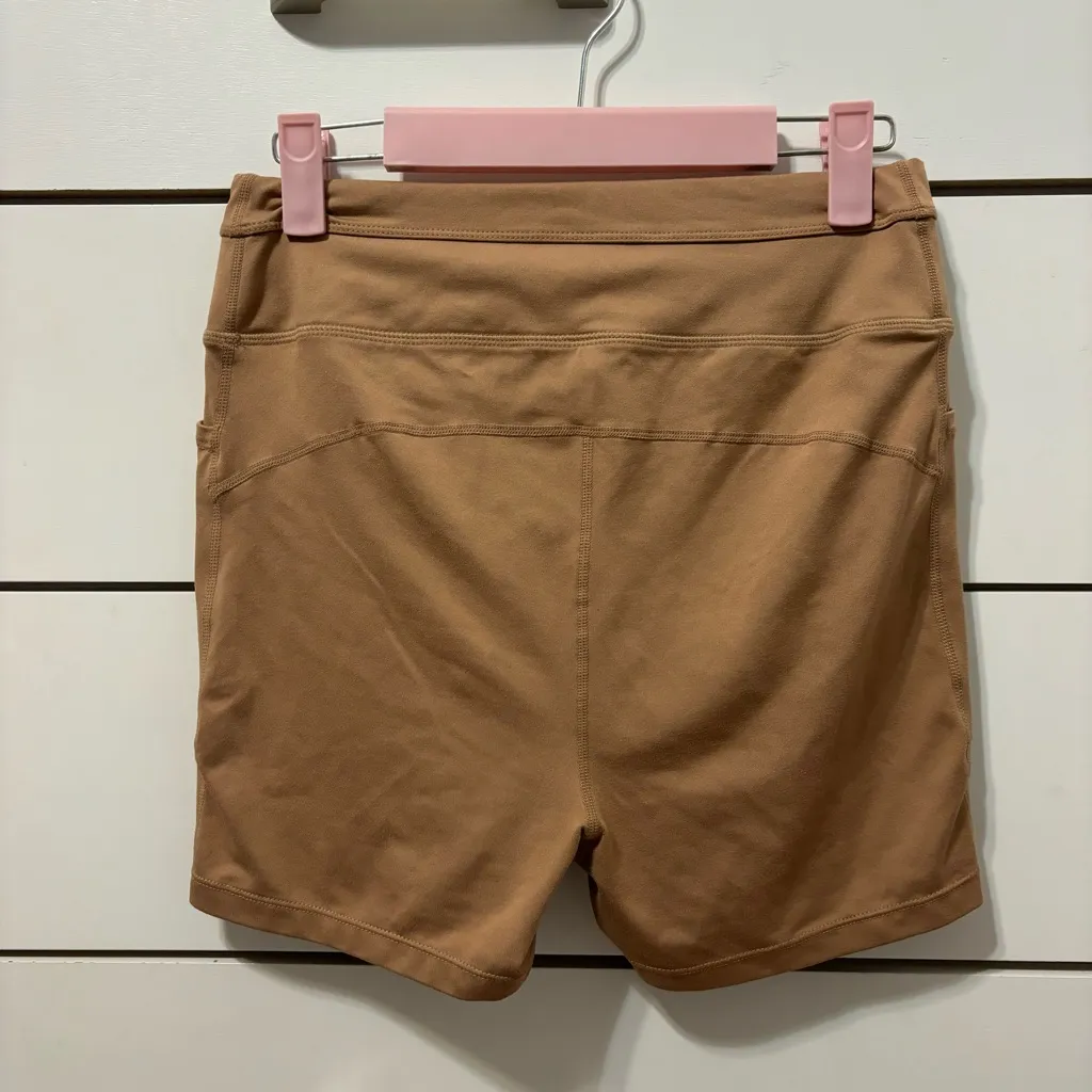 Free People Movement Tan Biker Shorts Size M - Image 3