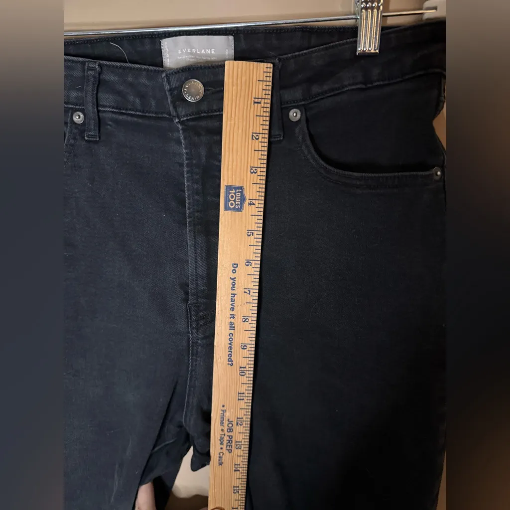 Everlane Curvy Way-High Skinny Crop Jean | Black Organic Cotton size 32 - Image 8