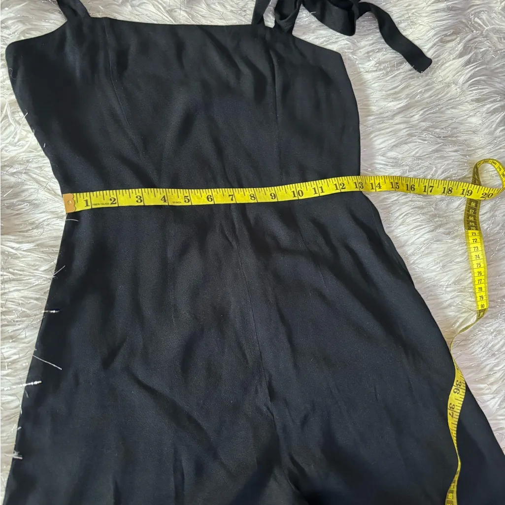 Reformation Black Tie-Strap Jumpsuit Size 0 - Image 11