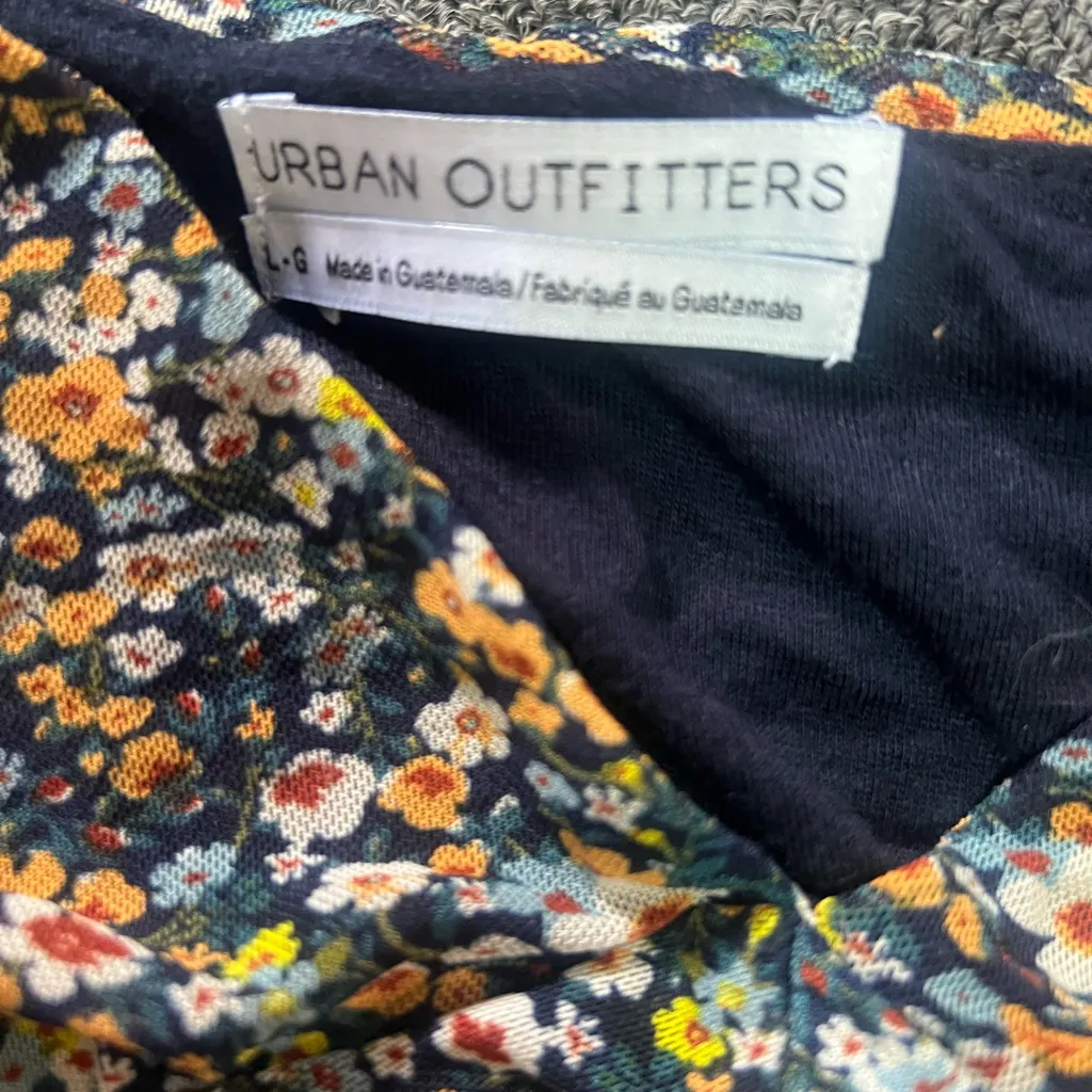 Urban Outfitters Floral Camisole - Black and Orange - Image 3