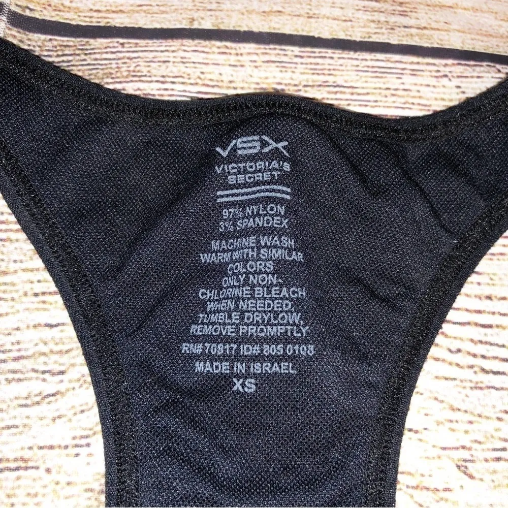 VSX Victoria’s Secret Black Adjustable Sports Bra Size XS - Image 2