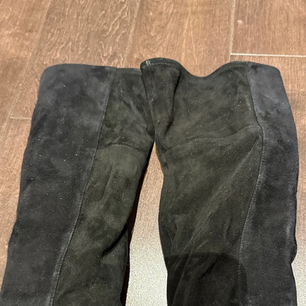 Cole Haan Marina Over The Knee Black Suede Boots (85mm) - Image 8