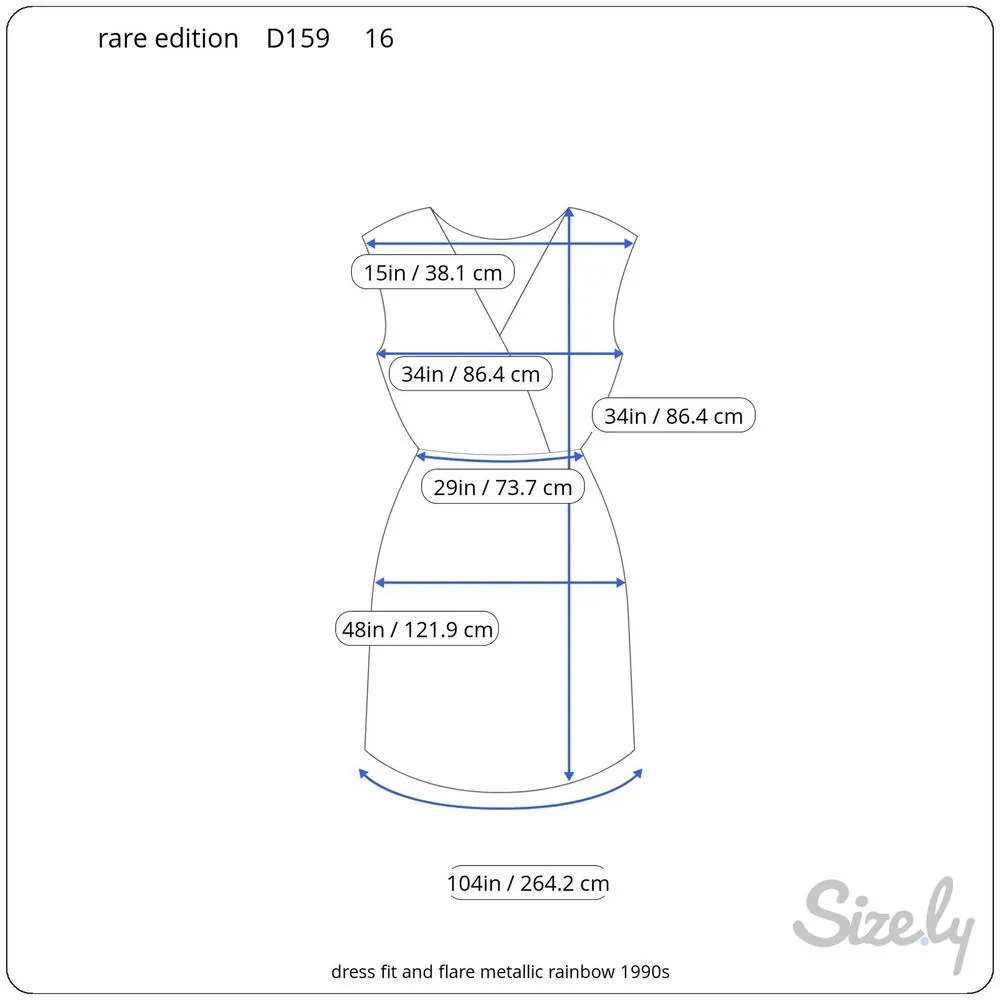 dress fit and flare metallic rainbow 1990s purple green silver glam - Image 2
