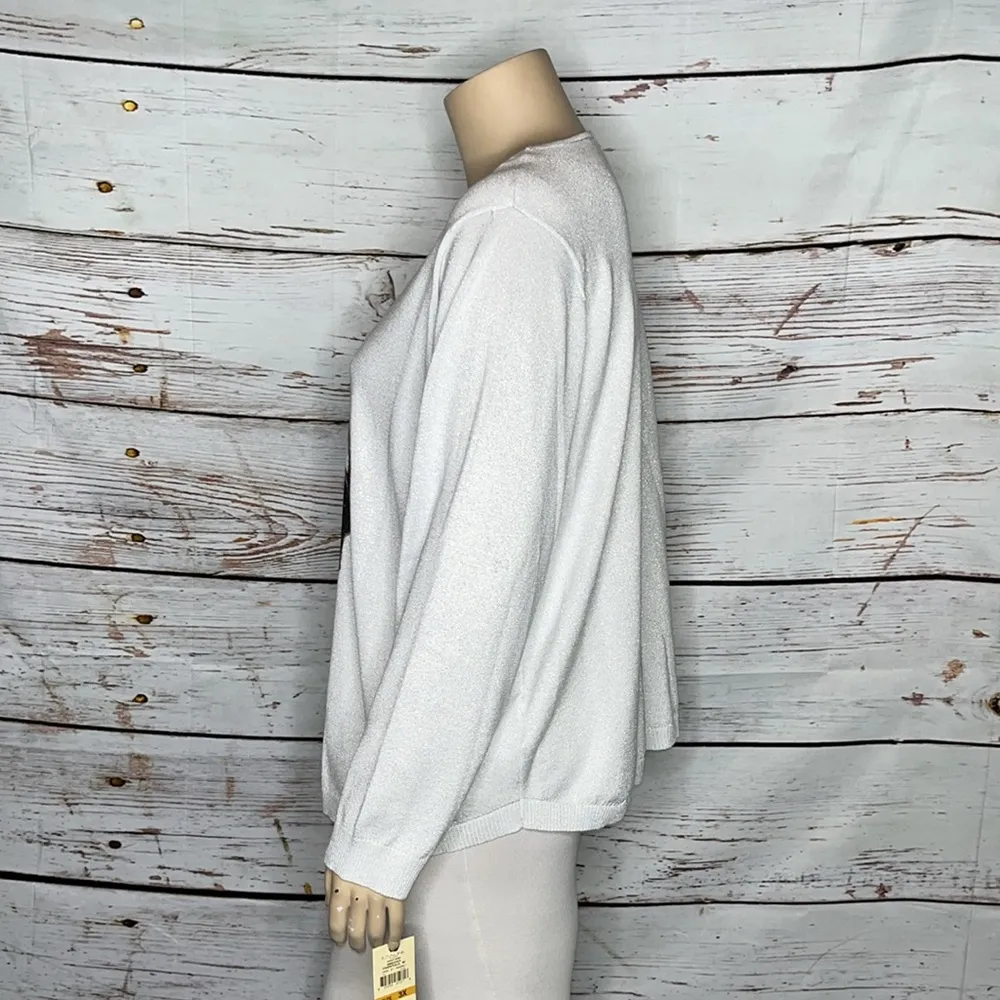 Emaline Woman NWT Size 3X Gray Shimmer - Image 3