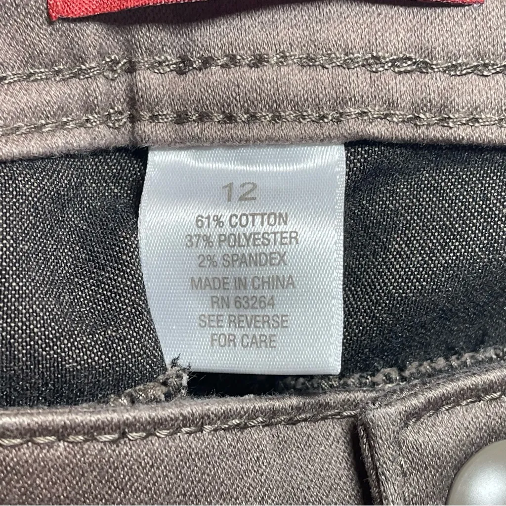 dressbarn | Brown Straight Leg Stretch Jeans | Size 12 - Image 7