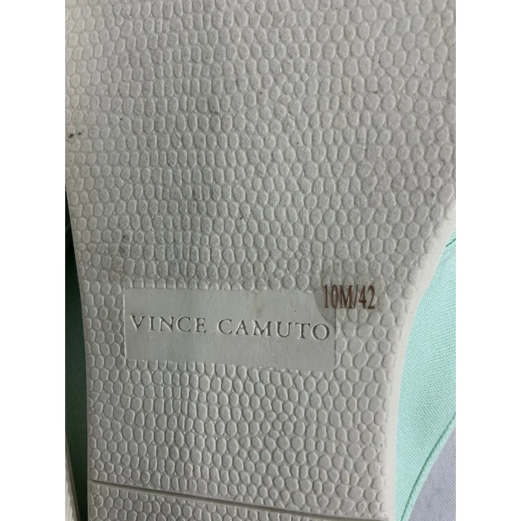 Womans Vince Camuto Celiste Canvas Mule Sneakers 10 M Mint Color Washable Slipon - Image 6