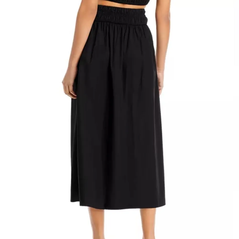 Faithfull the Brand Kiera Smocked Waist Midi Skirt‎ black size XS - Image 9