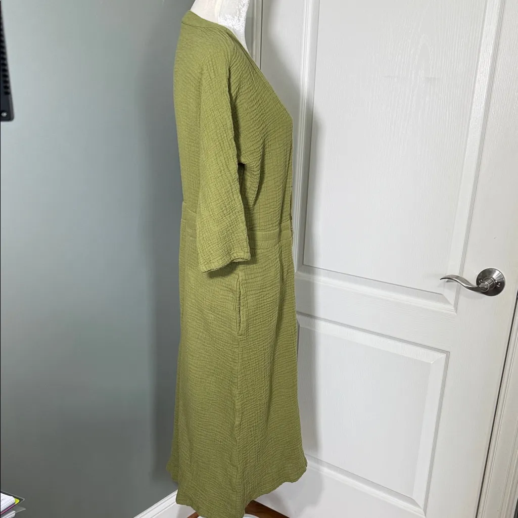 Soft Surroundings Sage Green Textured Dress - Image 8
