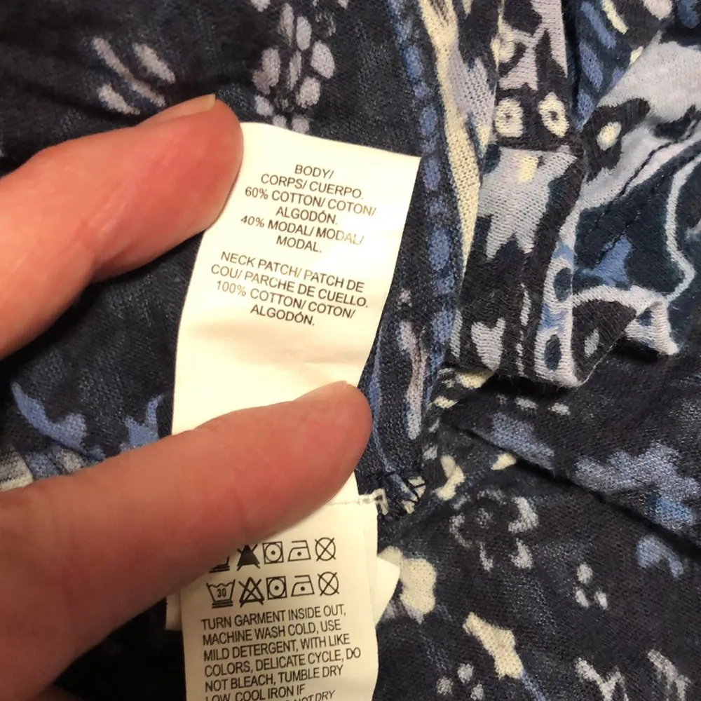 Short sleeve lightweight smock crochet neckline and boho look - Image 3