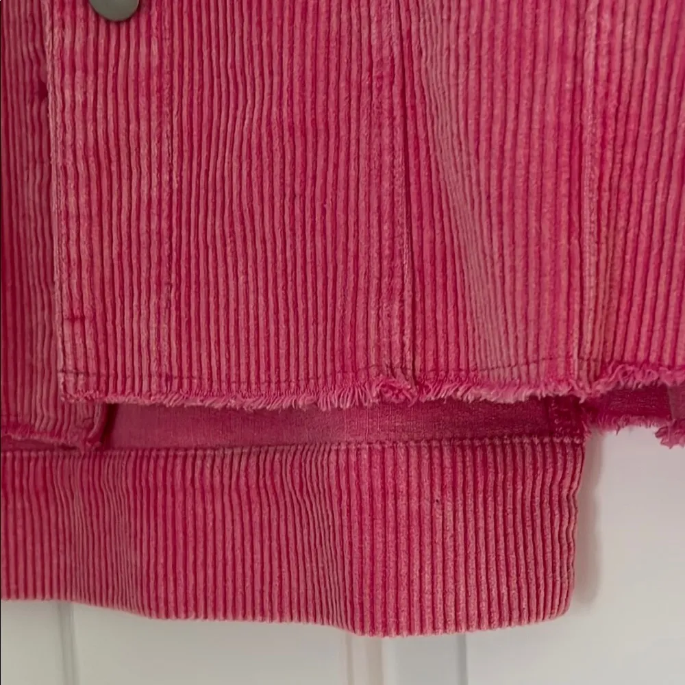ANDREE BY UNIT Pink Corduroy Jean Jacket - Image 9