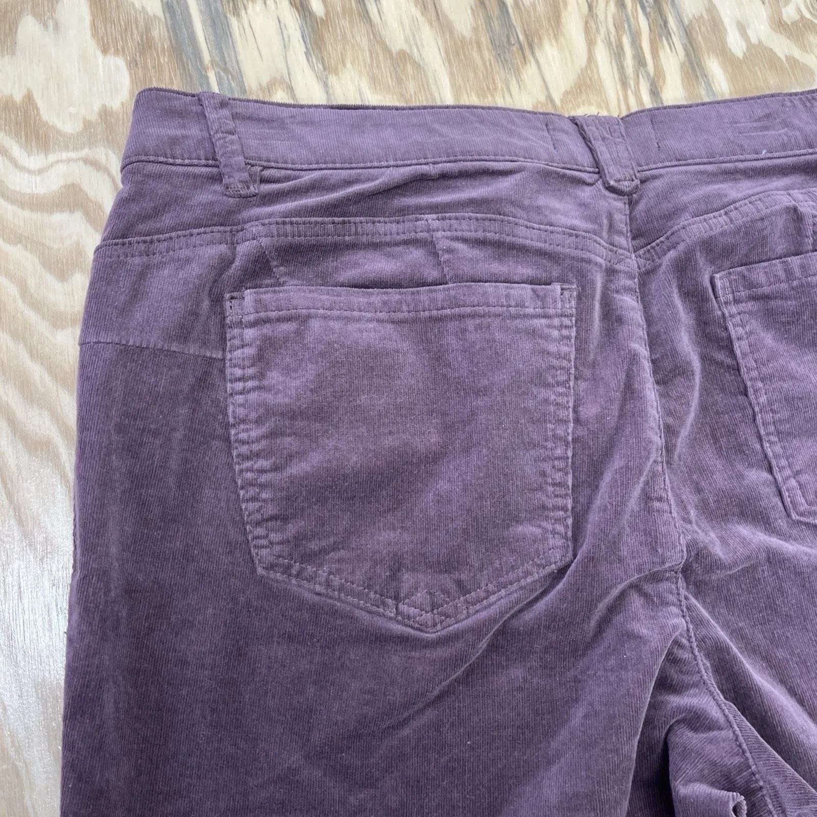 Democracy Ab Solution Corduroy Straight Leg Stretch Trouser 18P Purple Comfort - Image 7