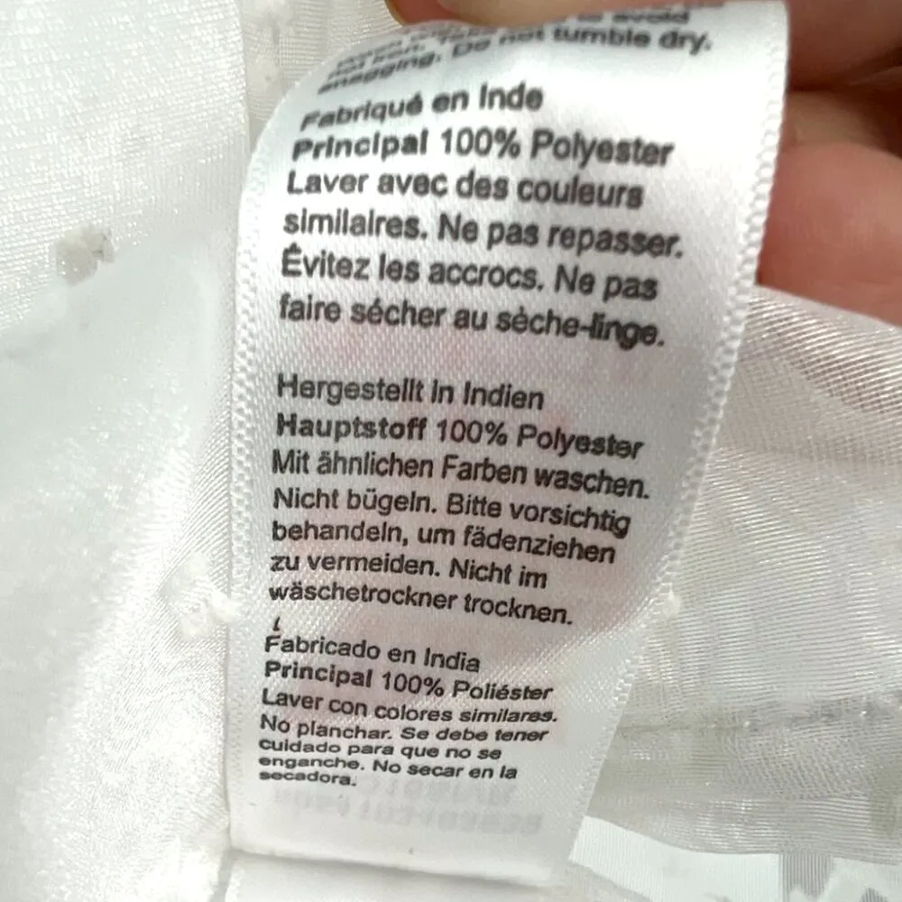 Topshop | NWT | Size 6 | Dobby Dot Organza Puff Sleeve Sheer Blouse | Retail $58 - Image 6