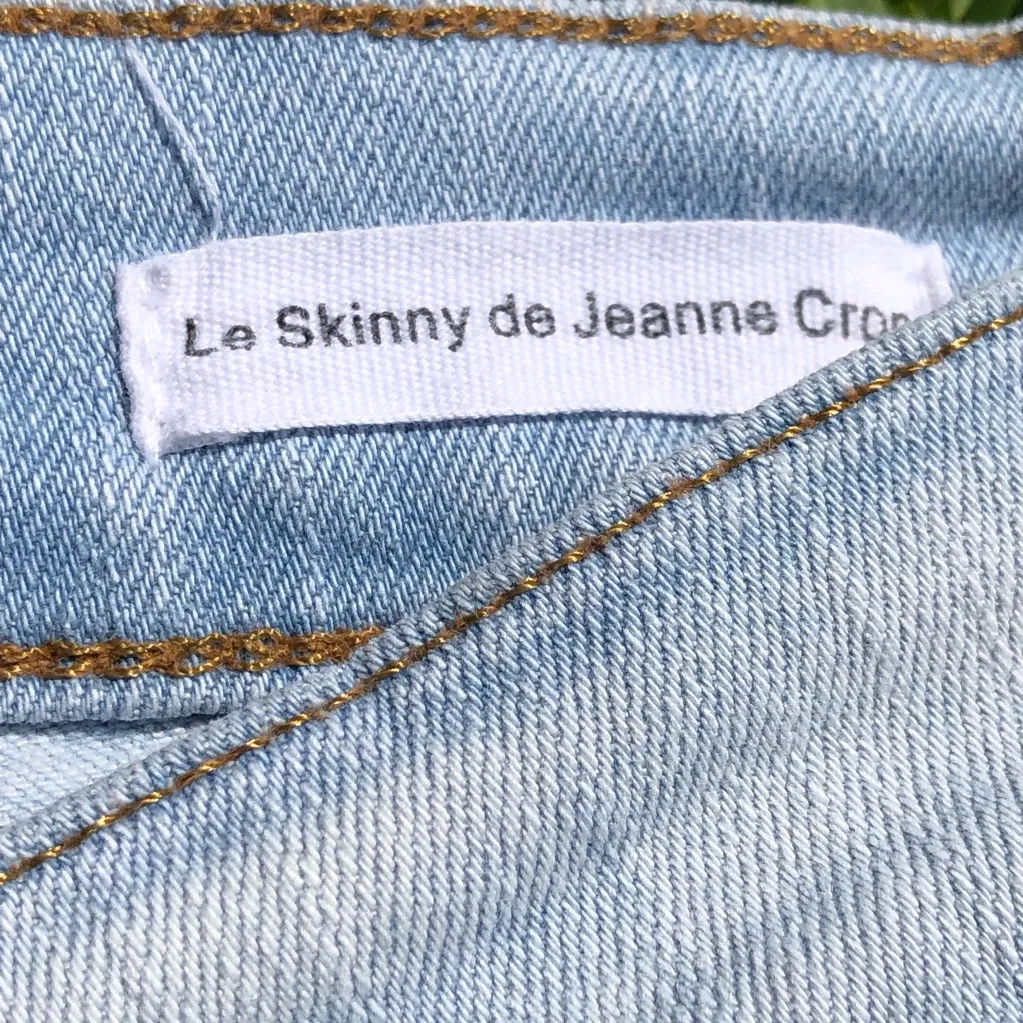 Frame denim Le skinny de Jeanne crop Jeans Light Wash Stretch 28 - Image 5