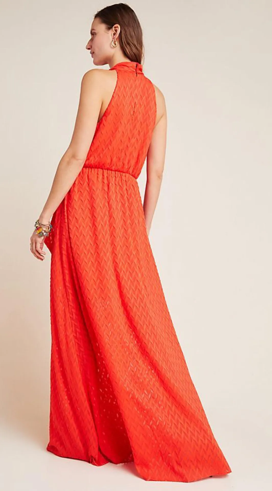 Sachin & Babi Cecelia Tie-Neck Maxi Dress - Image 2