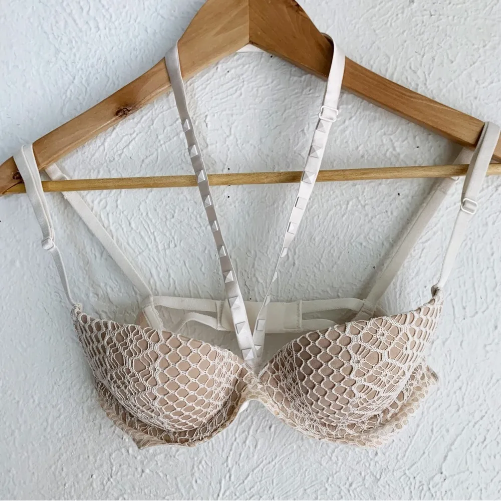 Victoria’s Secret Very Sexy Lightly Lined Plunge Bra studded removable halter - Image 2