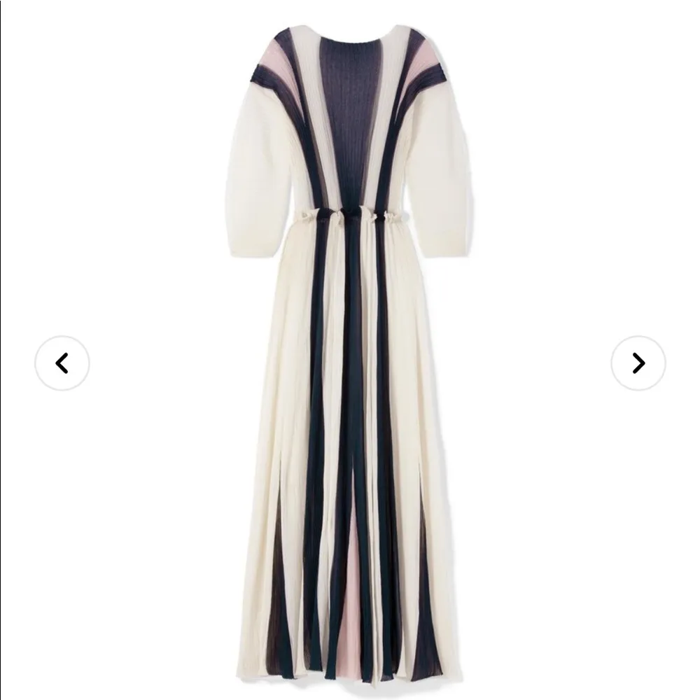 St. John silky gauze pleated gown - Image 9