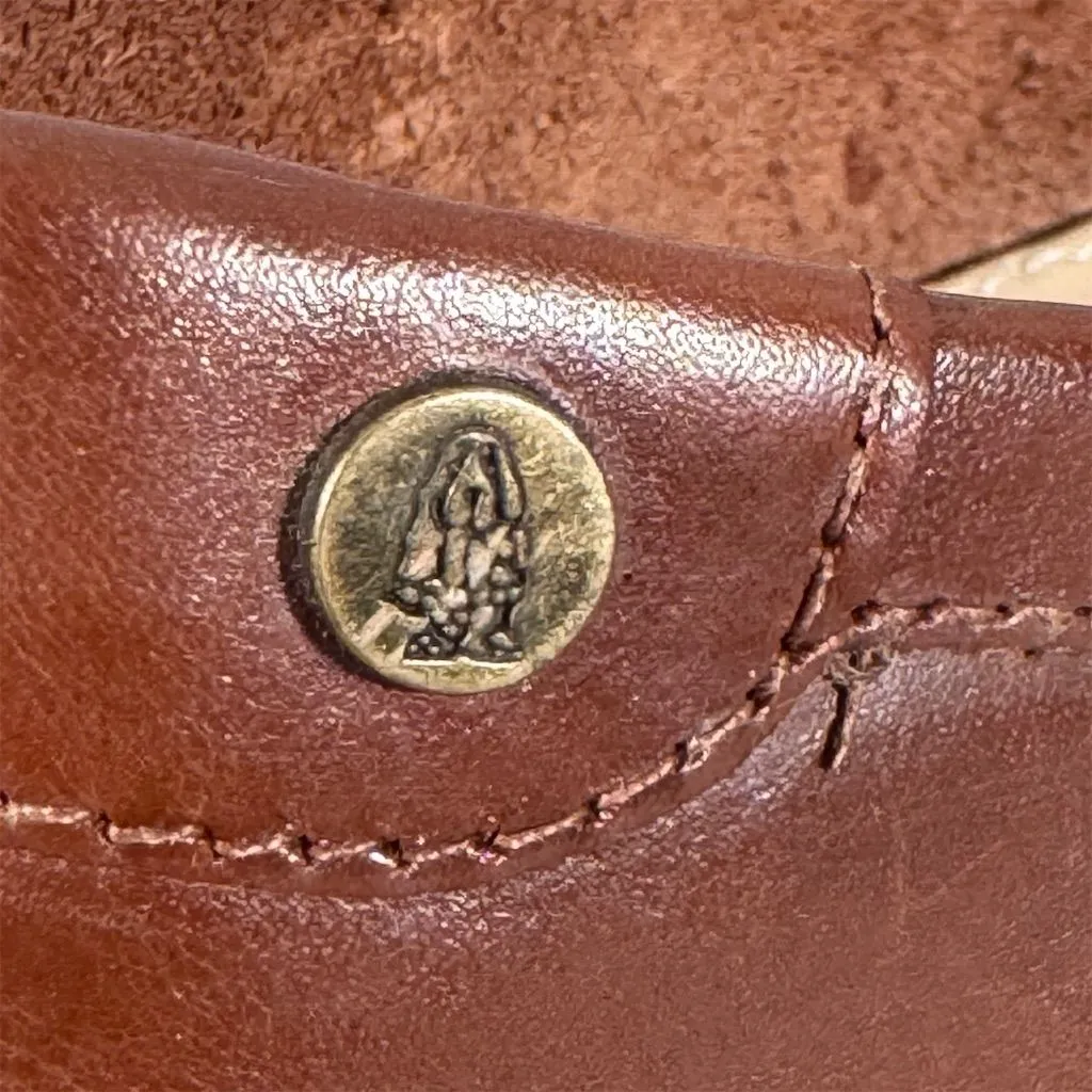 Hush Puppies Women's Brown Leather Loafers Size 9 Casual Slip On - Image 8