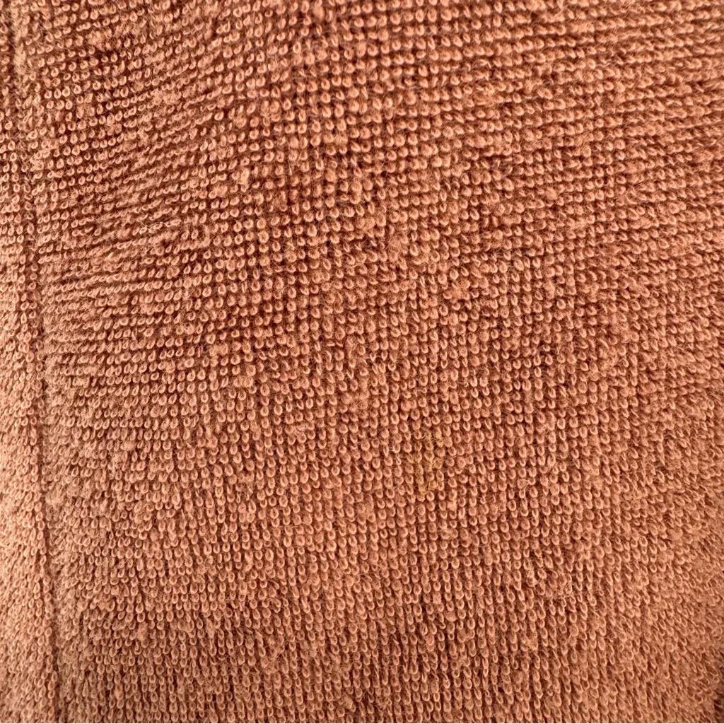 Princess Polly Brooke Terry Cloth Mini Cut Out Boho Halter Dress Brown Size 8 - Image 7