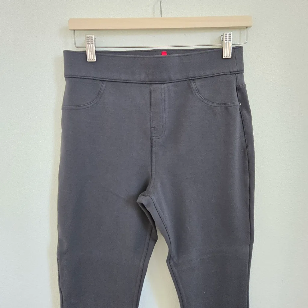 SPANX Leggings Ponte Stretch Fabric Ankle Length 4 Pocket Pull On Grey medium - Image 6
