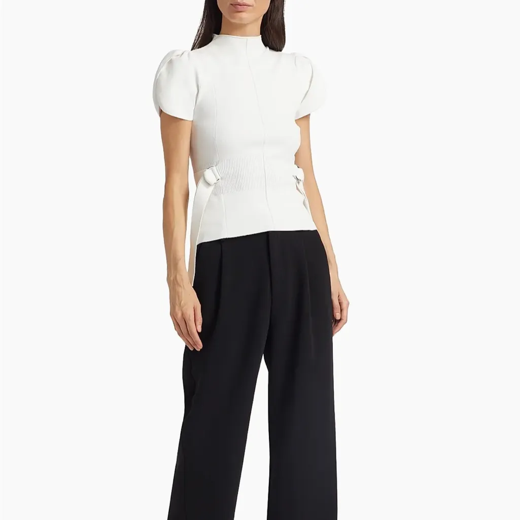 3.1 Phillip Lim  Compact Rib-Knit Tulip Top - Image 5
