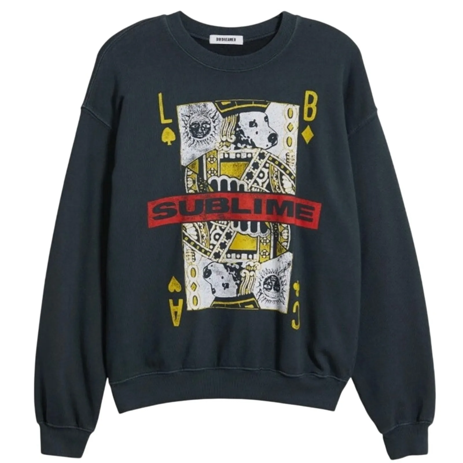 DAYDREAMER Sublime Playing Card Bf Crew Sweatshirt Size S New with Tag MSRP $168 - Image 7