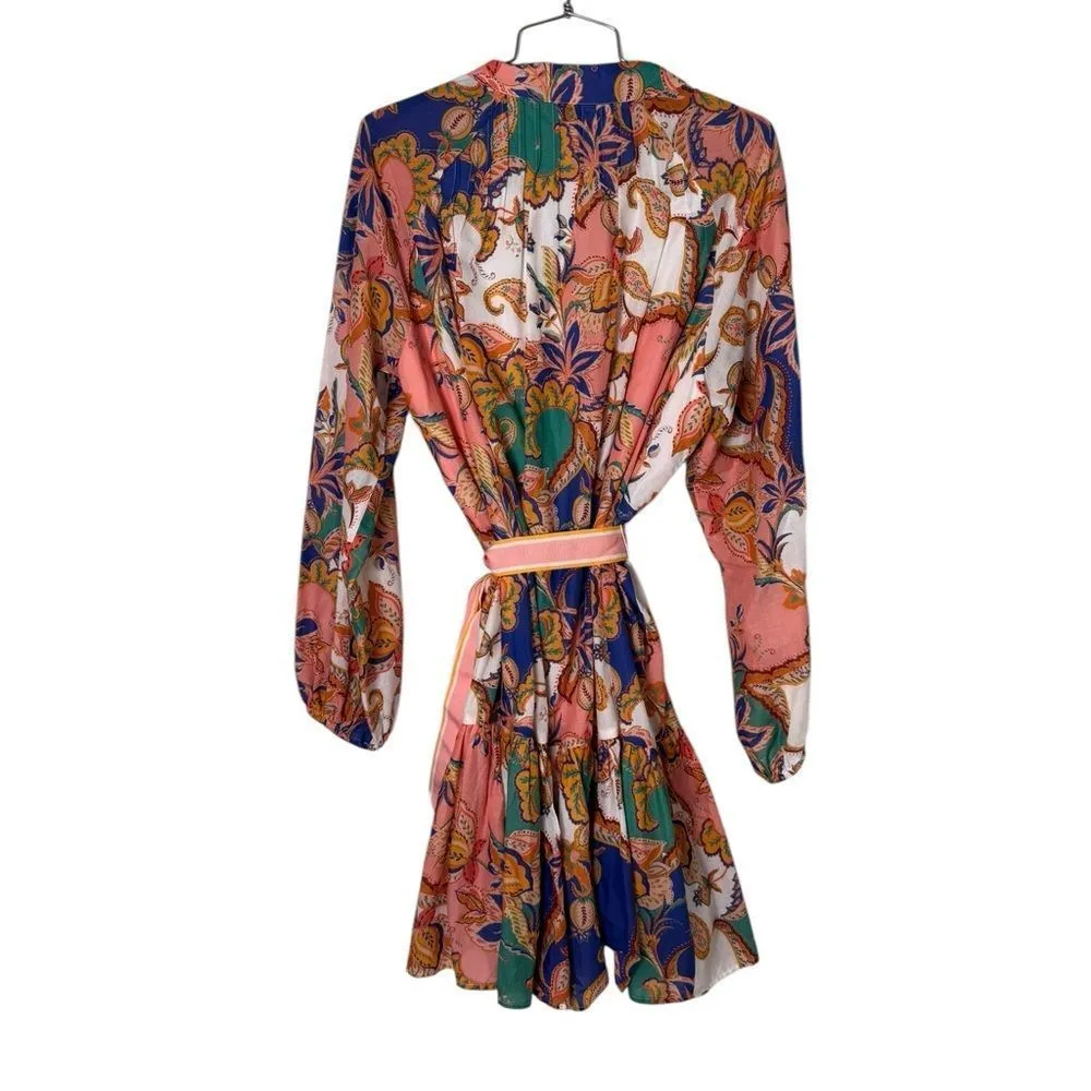 Antonio Melani Brynn Mock Neck Long Sleeve Retro Floral Print Dress NWT 10 - Image 3