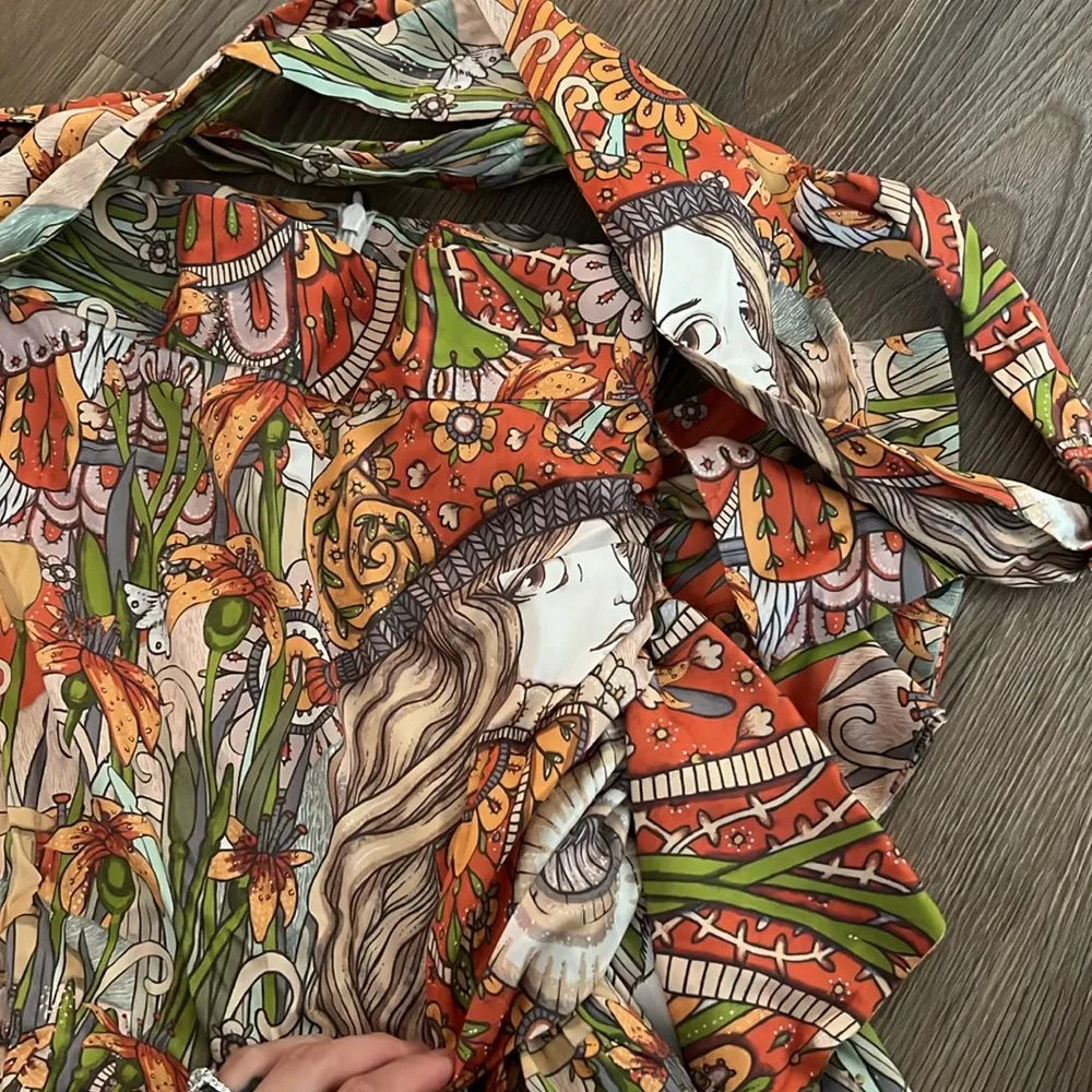 NWT Zimmermann KALEIDOSCOPE WRAP TIE SKIRT - Image 7