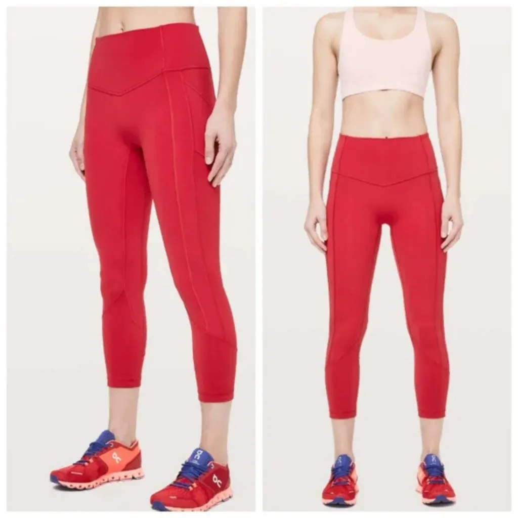 Lululemon All The Right Places Crop II 23" w6apxs | Red Cropped Leggings - Image 2