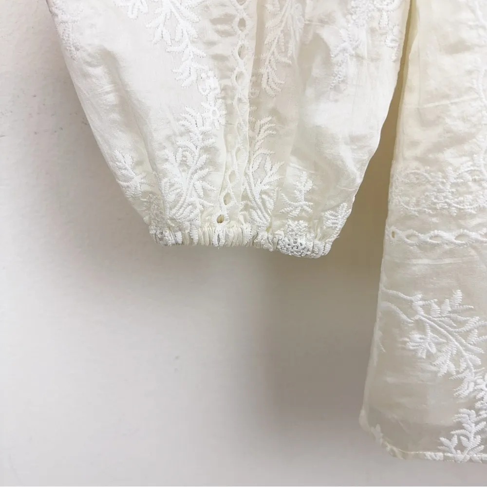 NWT Lost + Wander Somerset Meadow Baby Doll Mini Dress in Off White / Cream - Image 7