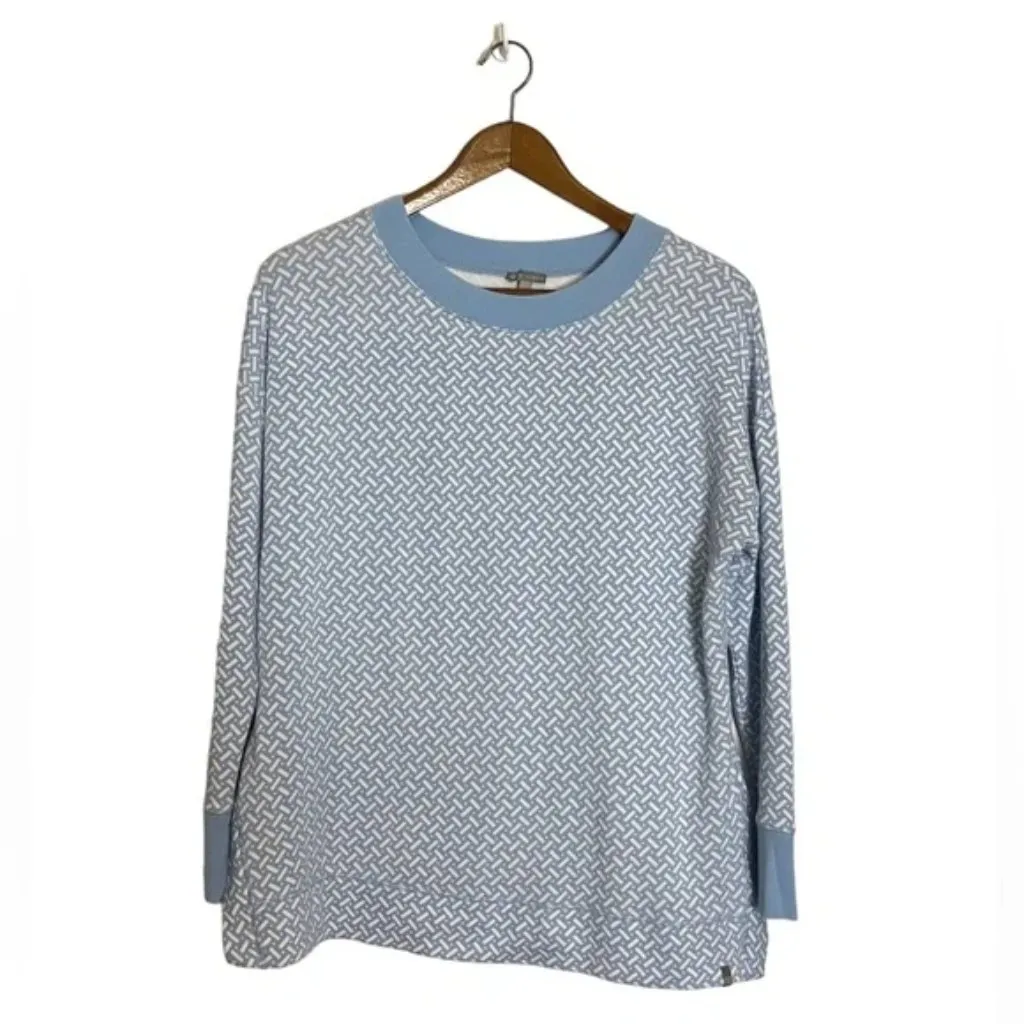 Bundle of T by Talbots Blue & Gray Comfy Cozy Soft Zig Zag Geo Pullover Sweaters - Image 4