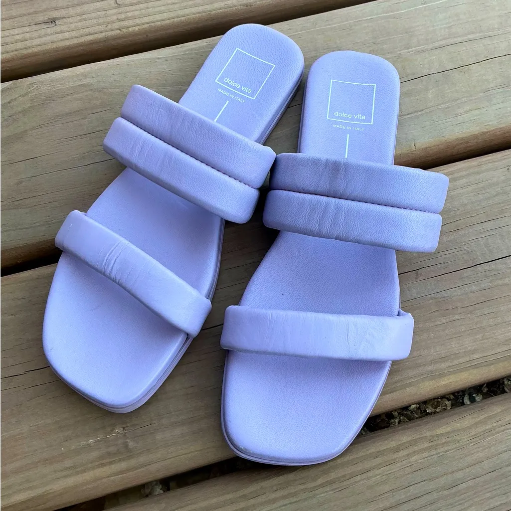 Dolce Vita Women's Lavender Slide Sandals Purple Size 8.5 - Image 9