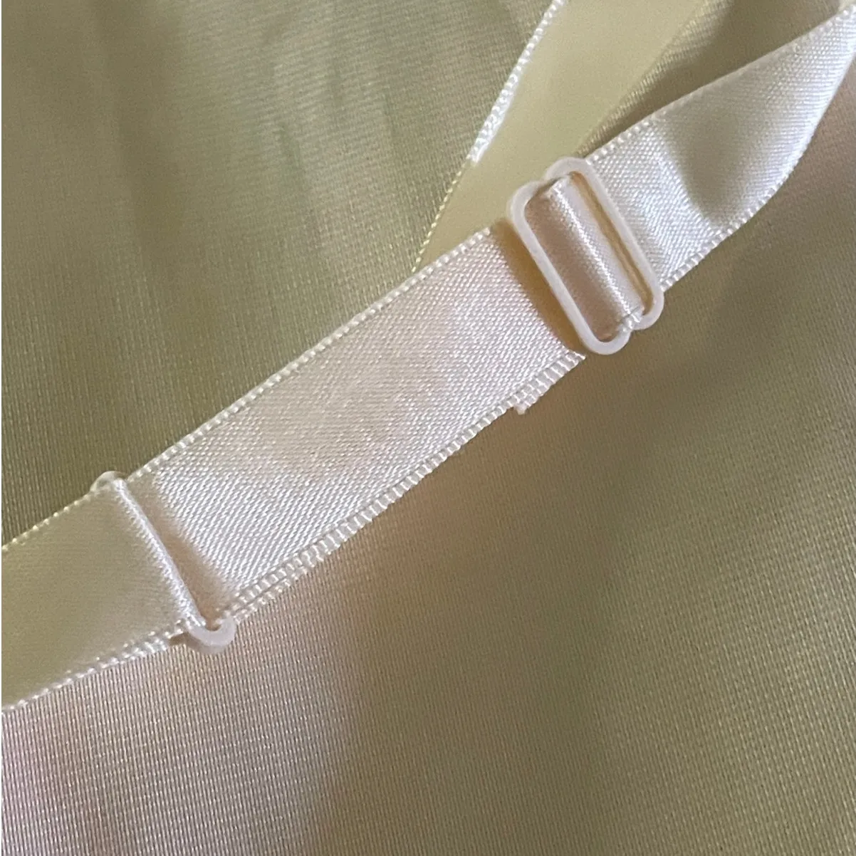 Van Raalte Vintage 60s Pale Pink High Side Slit Slip Dress 34 - Image 10