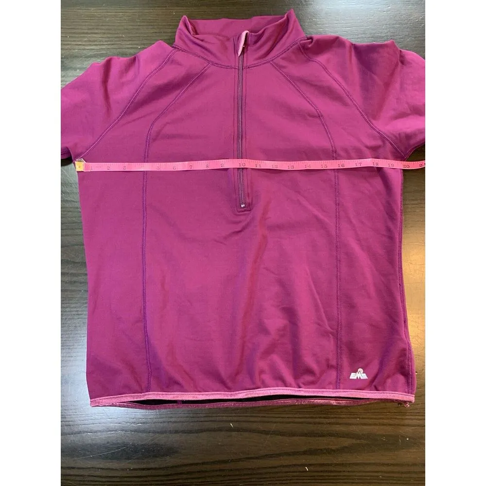 EMS Top Women's‎ Large Pink 1/4 Zip Gorpcore Hiking Camping Trail Running Sporty - Image 4