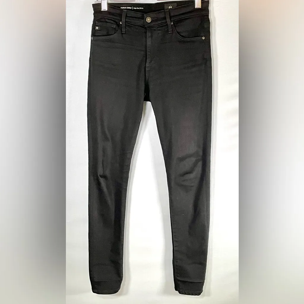 AG Adriano Goldschmied - Farrah Ankle High Rise Skinny Jeans Black Size 25 - Image 3