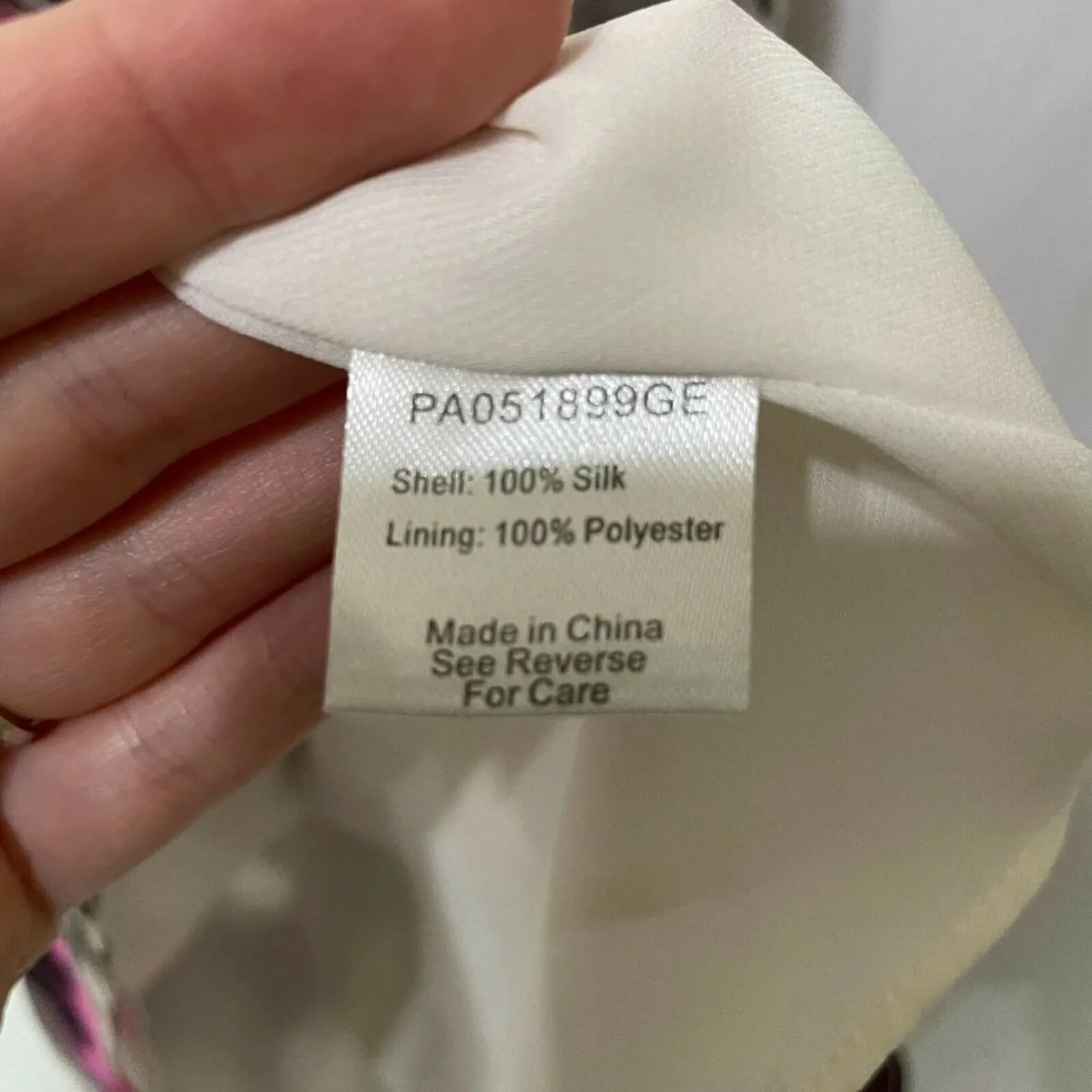 Parker Silk White Pink Abstract Print Mini Dress Womens XS Sleeveless Casual - Image 9