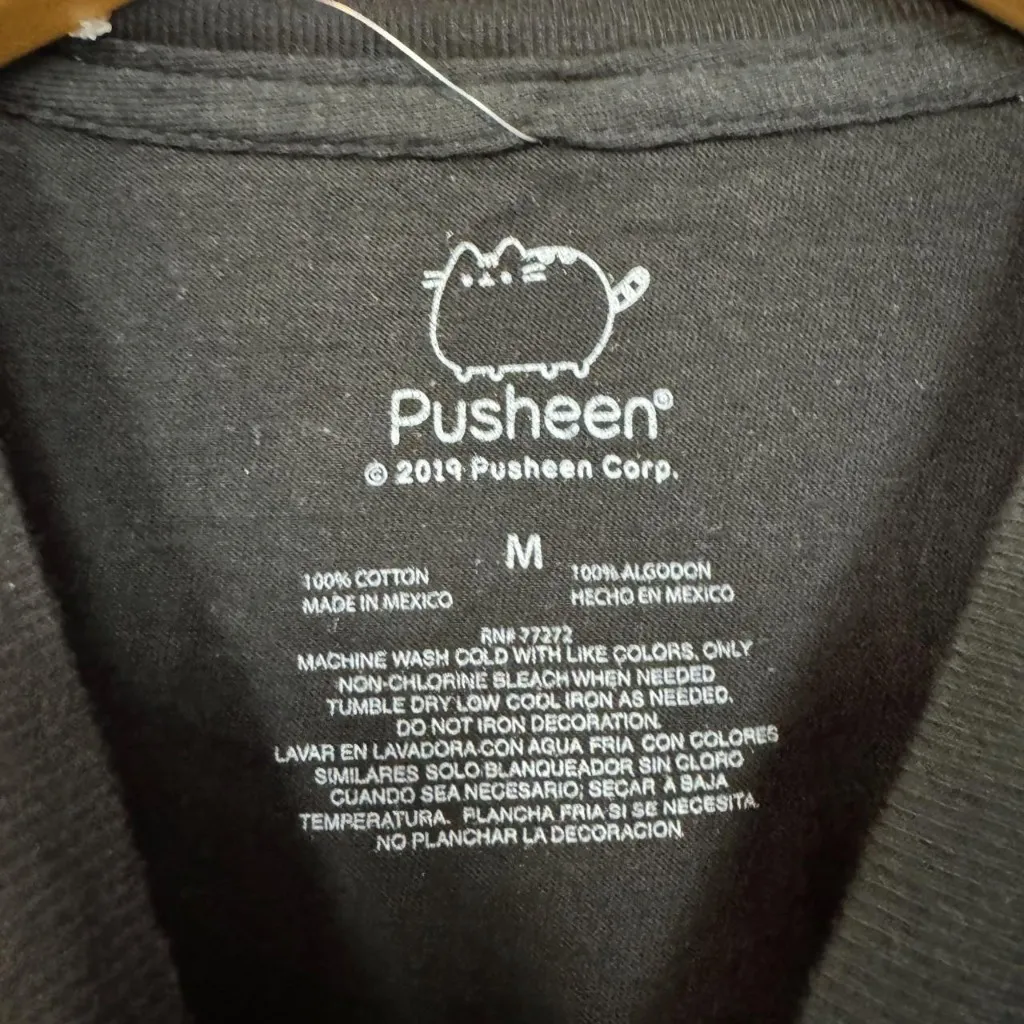 DJ Pusheen Beat da Beat Up Kawaii Pusheen The Cat Crop Top M  - Image 4