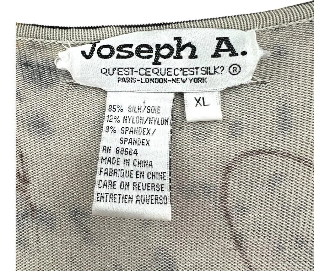 Joseph A. | XL | V-neck Long Sleeve Knit Top Sweater Embellished Pullover - Image 3